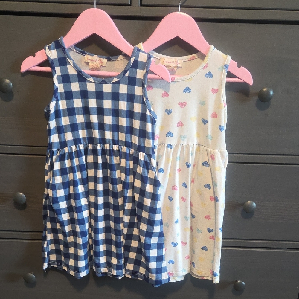 Charming Blue Checkered Kids Dress